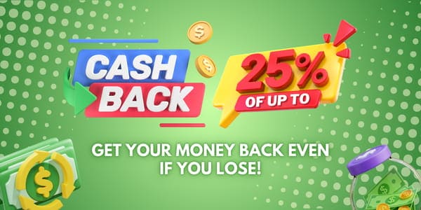 Table game app cashback offer artwork